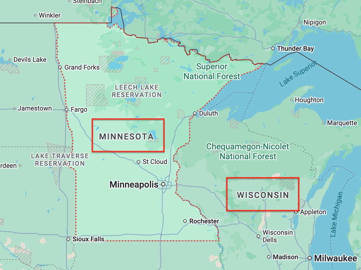 Places to which most of Mike's ancestors immigrated