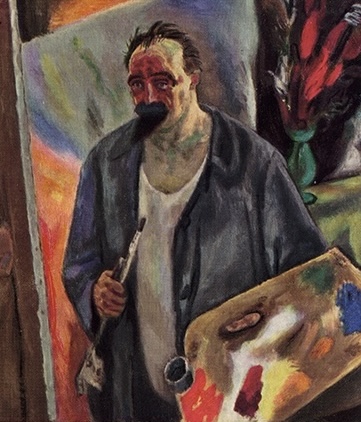 Self-portrait by Dutch artist Jan Sluijters (1881-1957)