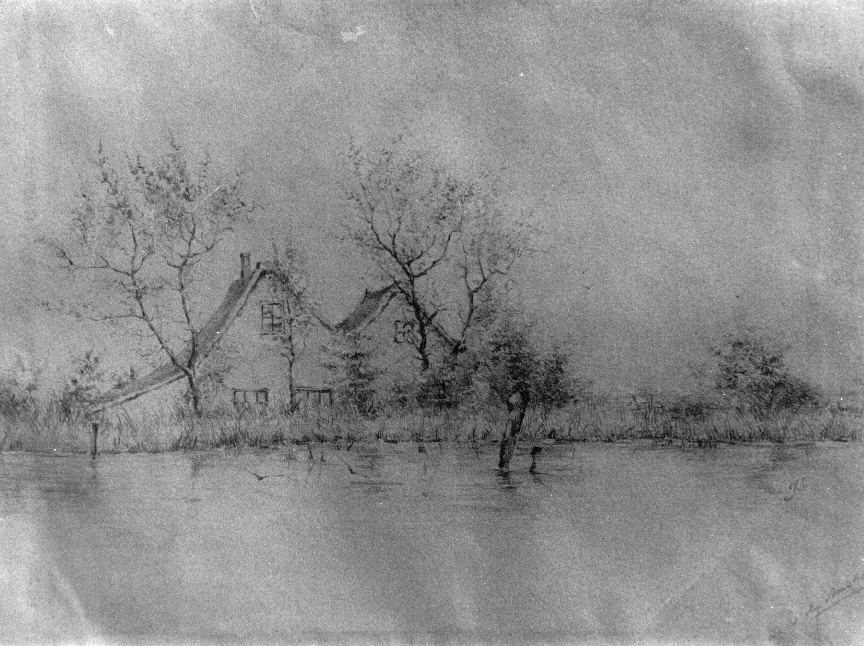 Sketch given to Elisabeth by Jan Sluijters