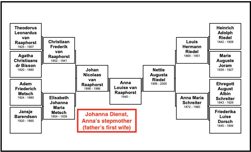 Johanna Dienst, Anna's stepmother