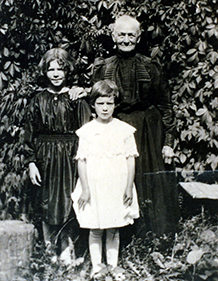 Marie Joram with two of her granddaughters