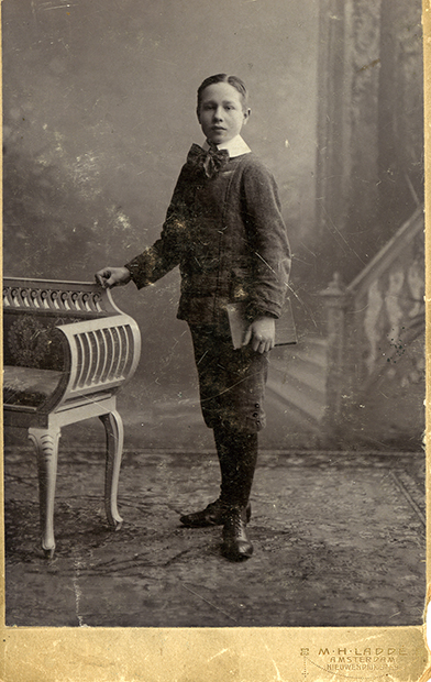 John van Raaphorst, still living in Amsterdam, age 12
