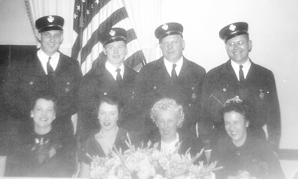 Harold and Lillian at the firehall