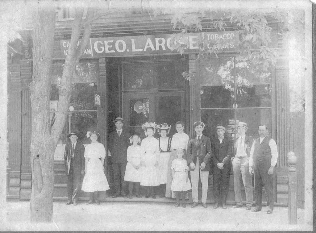 George LaRose store in North Tonawanda, George on far right