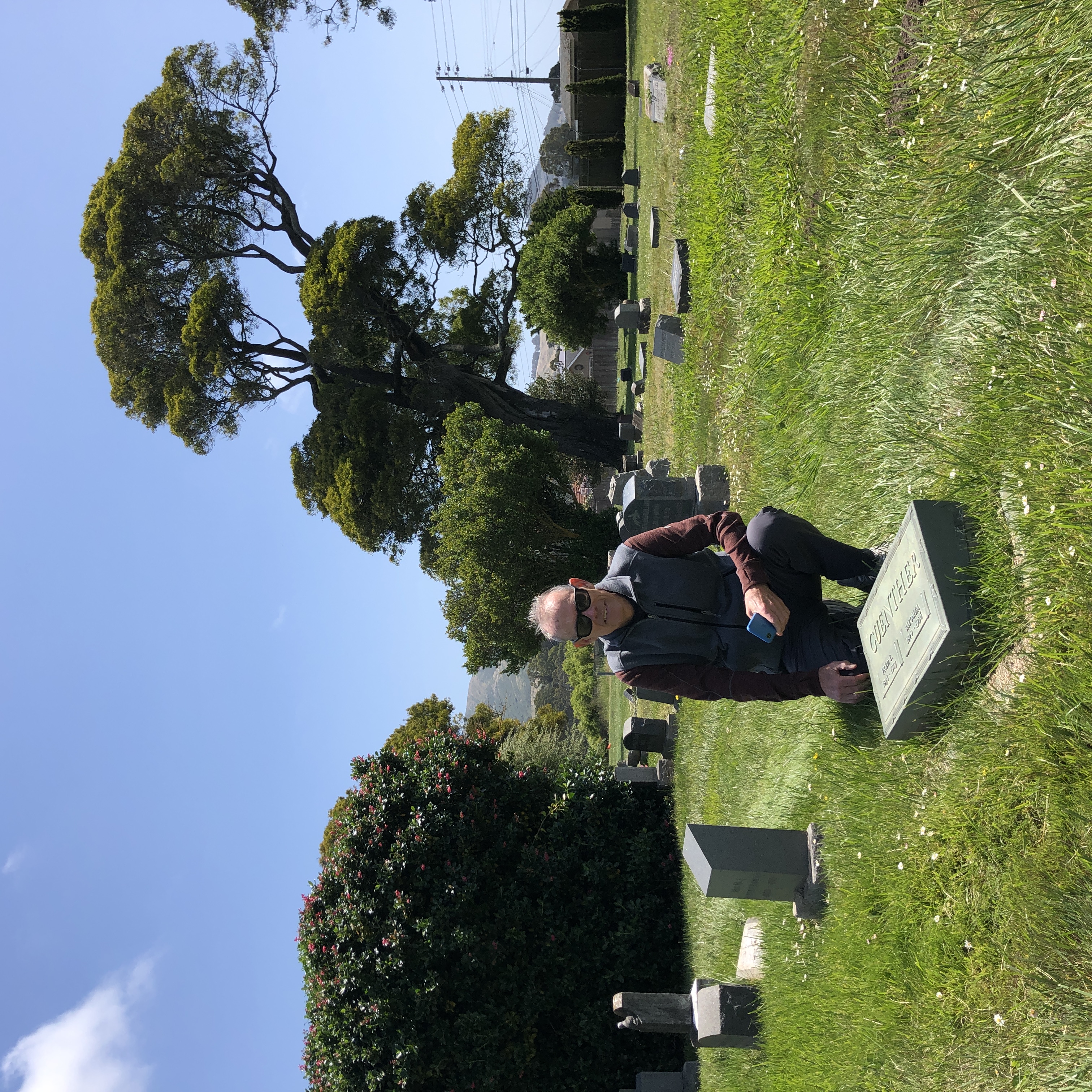 Salomea Rebmann Guenther grave in Colma and Dick