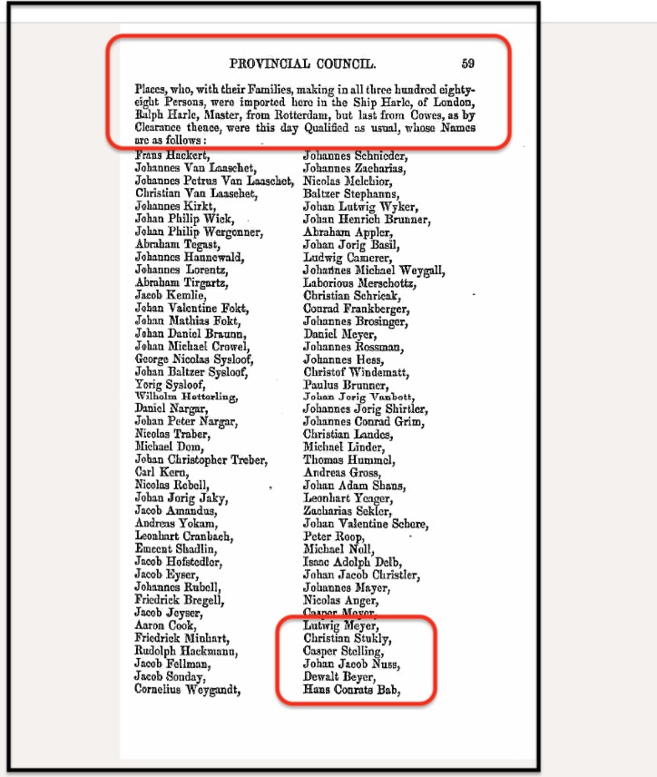 Harle passenger list