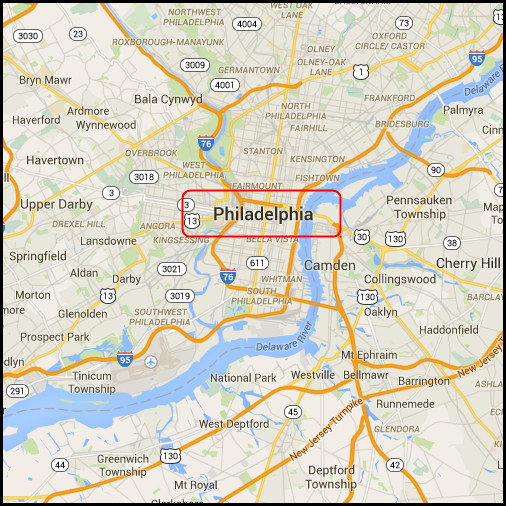 Map of Philadelphia