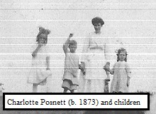 Charlotte Posnett and children