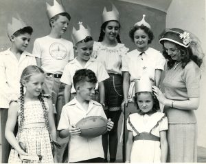 Freckles, red hair, and pigtail contest, Port Huron, Michigan, July 1949